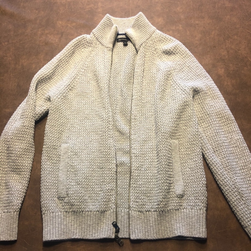 Banana Republic sweater jacket zip-up